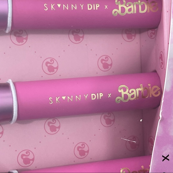Barbie Skincare New Skinnydip X Barbie Contour Brush Set 5 Pink